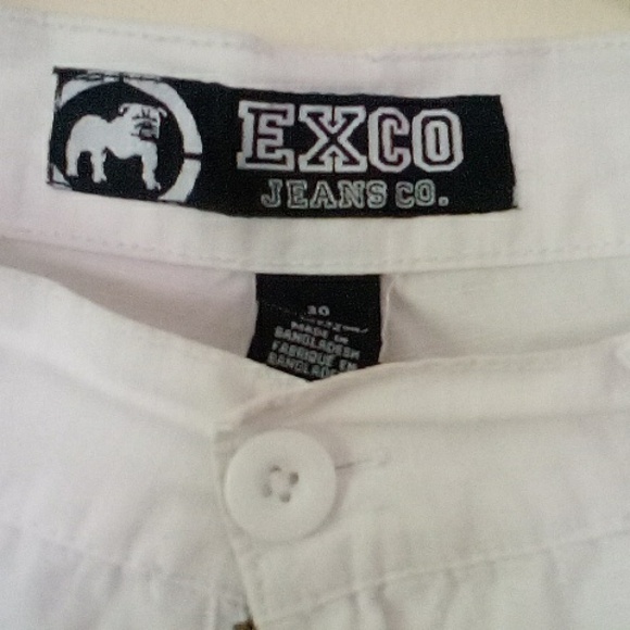 Men's Exco jeans co. White casual shorts - Picture 2 of 7